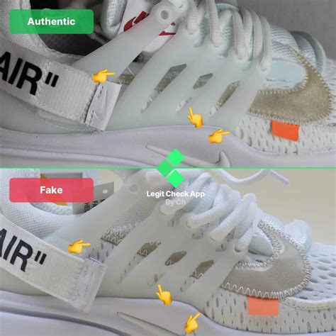 real vs fake off white presto